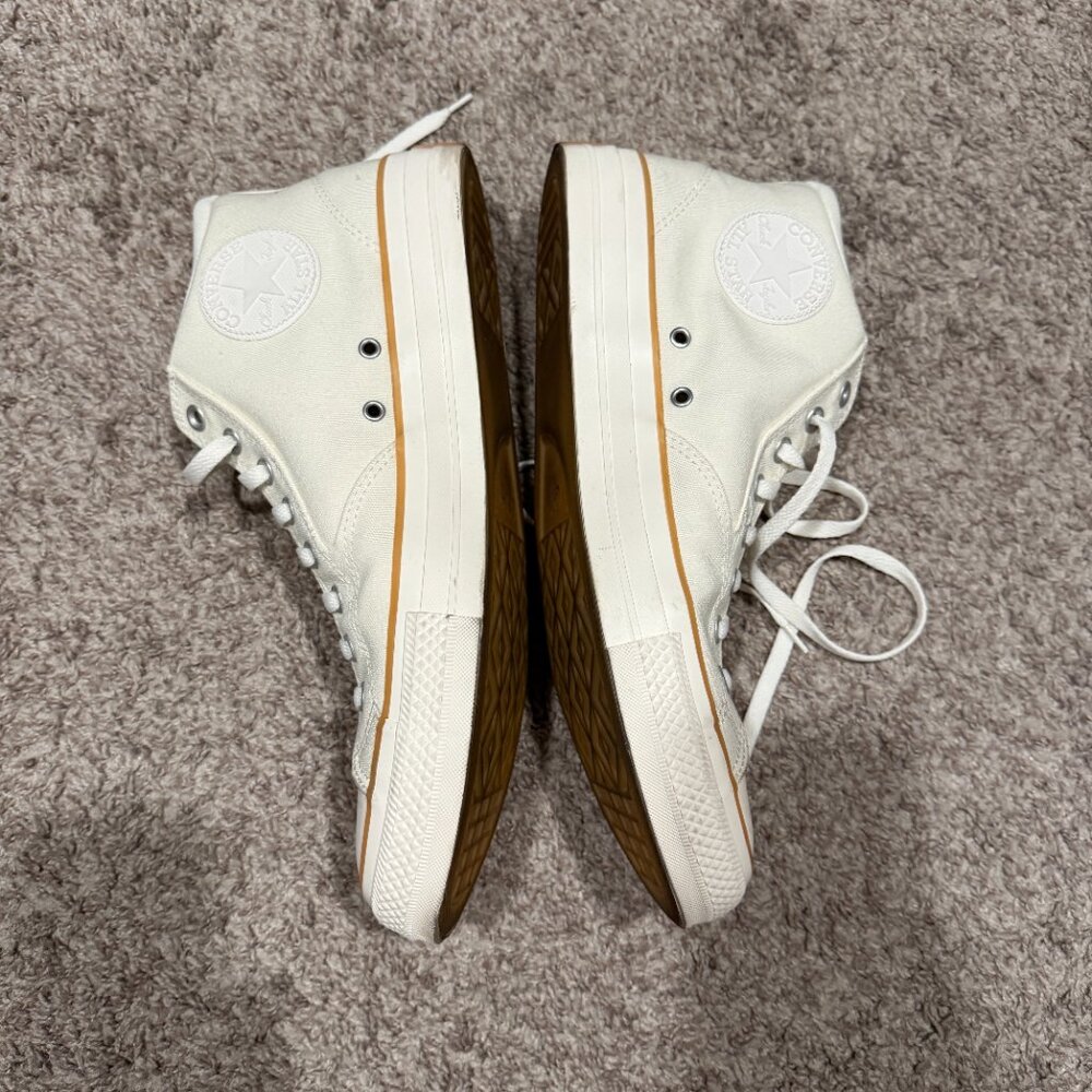 Converse Chuck Taylor Mens 13 Off White Egret All Star Malden Street Mid Gum - Picture 2 of 9